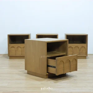 Japandi bedside nakas interior kayu jati ekspor jepara indonesia