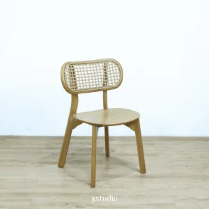 kursi makan dining chair anyaman rotan loom tropical kacang kafe restaurant scandinavian minimalis modern kayu jati teak wood jepara kreasi studio jakarta bali bespoke custom bandung premium ekspor